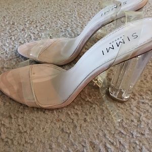 Simmi Shoes - Brand New Clear Nude Heels Sz 7 Simmi Shoes - Brand New Clear Nude Heels Sz 7
